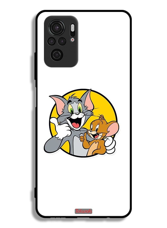 Tolwak Xiaomi Redmi Note 10S Protective Case Cover Tom And Jerry - Image 2