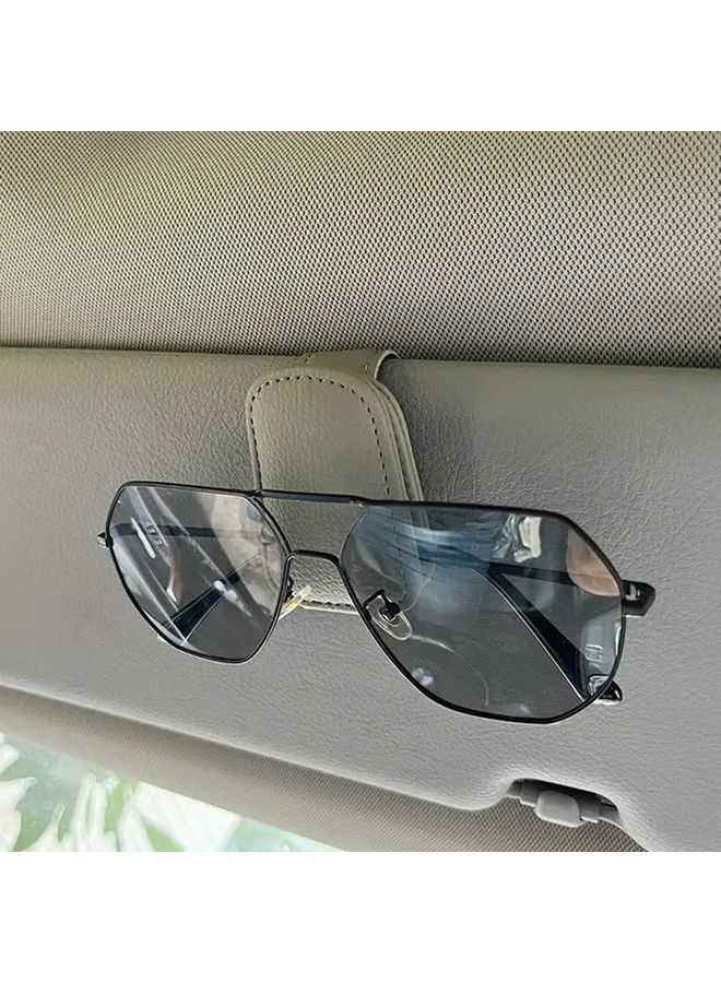 Black Car Sun Visor Clip Holds Glasses Phone Wallet Cards Universal Fit - Image 5