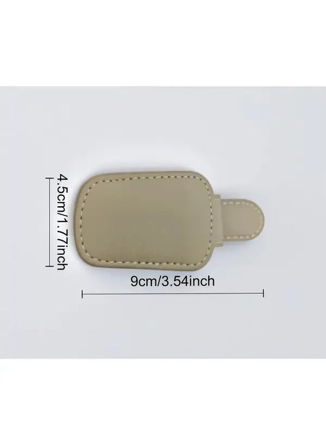 Black Car Sun Visor Clip Holds Glasses Phone Wallet Cards Universal Fit - Image 3