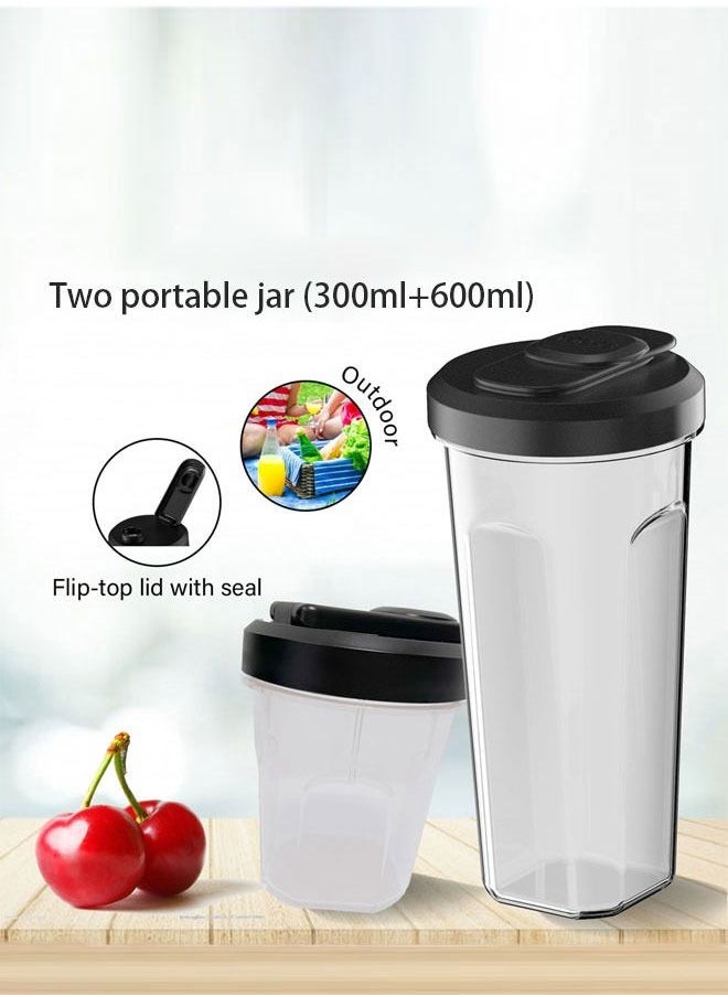 Homey - Homey Stainless Steel Blender - 290-320W Power, 600ml+300ml Capacity - Effortless Blending Every Time - Image 1