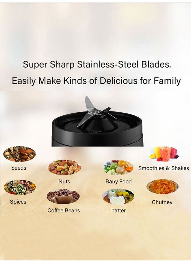 Homey - Homey Stainless Steel Blender - 290-320W Power, 600ml+300ml Capacity - Effortless Blending Every Time - Image 1