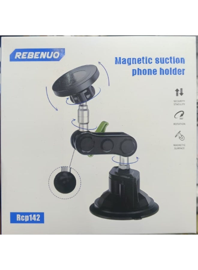 REBENUO Rubber Ball Head Arm Magnetic Phone Holder - Image 5