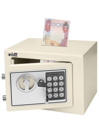 Mini Cash Deposit Drop Slot Safe Box with Key and Pin Code Option Size 23x17x17cm (Off White) - pzsku/Z3A33D410D512FBEAD68CZ/45/_/1668785969/cc848abb-e4a9-4e4b-b963-e3fb06d0a157