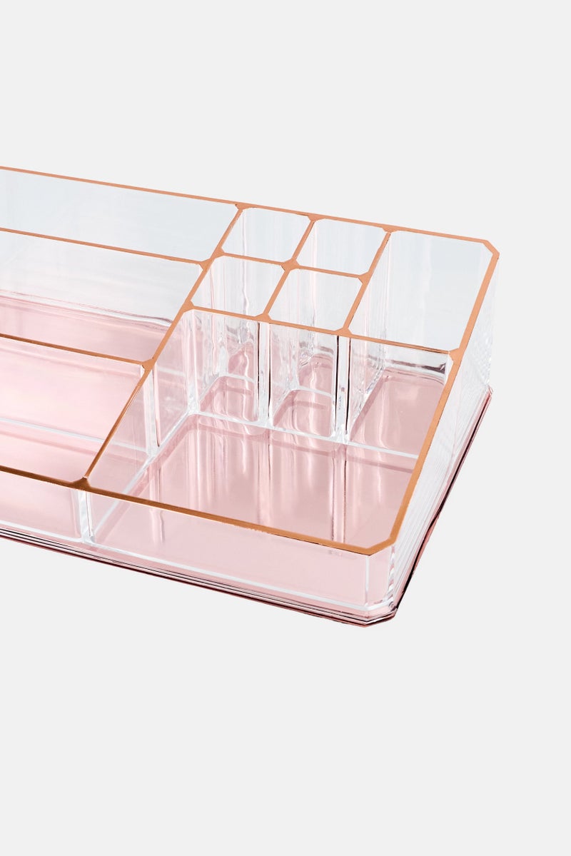 Oasis Home Cosmetic Organizer, Transparent - Image 3