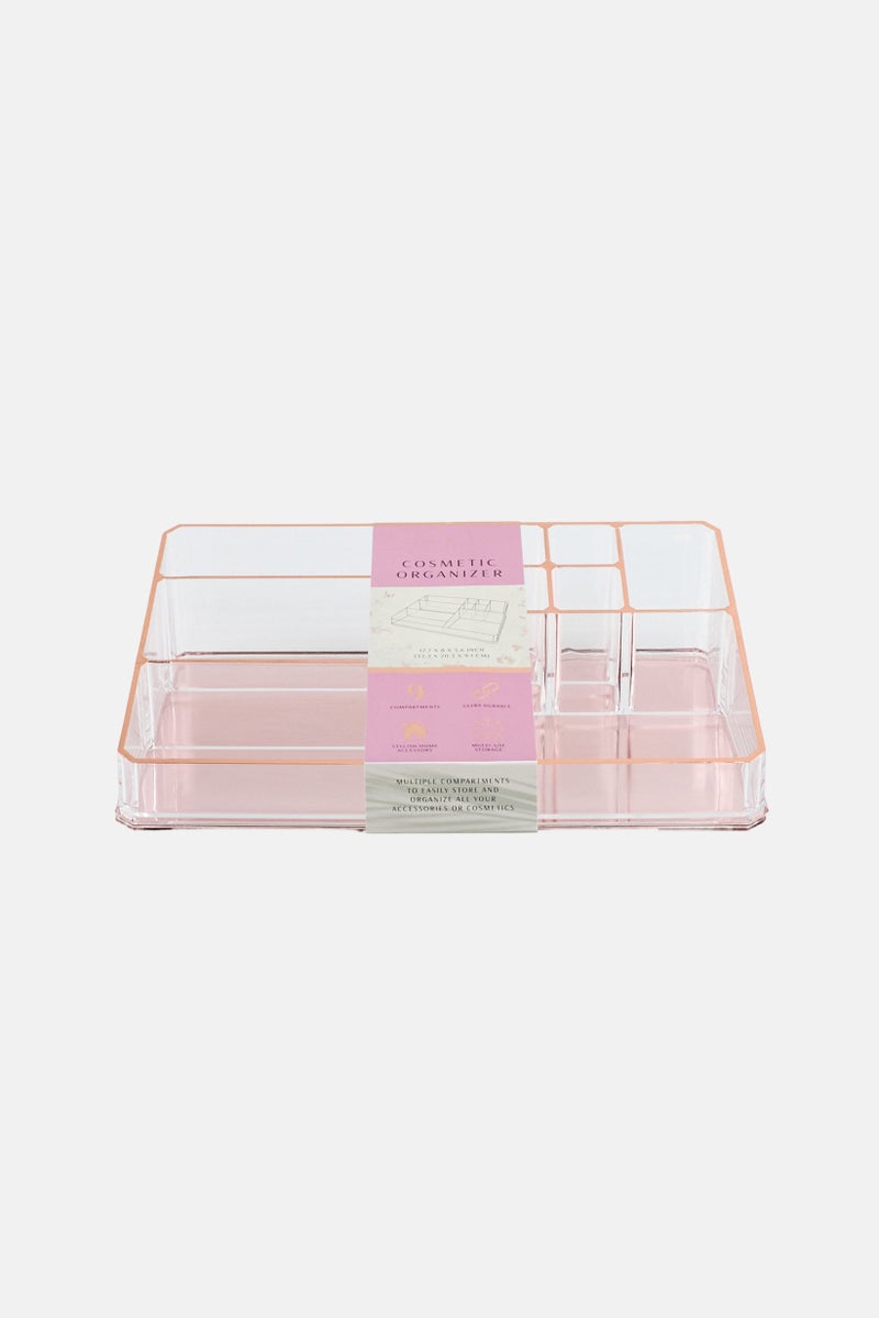 Oasis Home Cosmetic Organizer, Transparent - Image 1