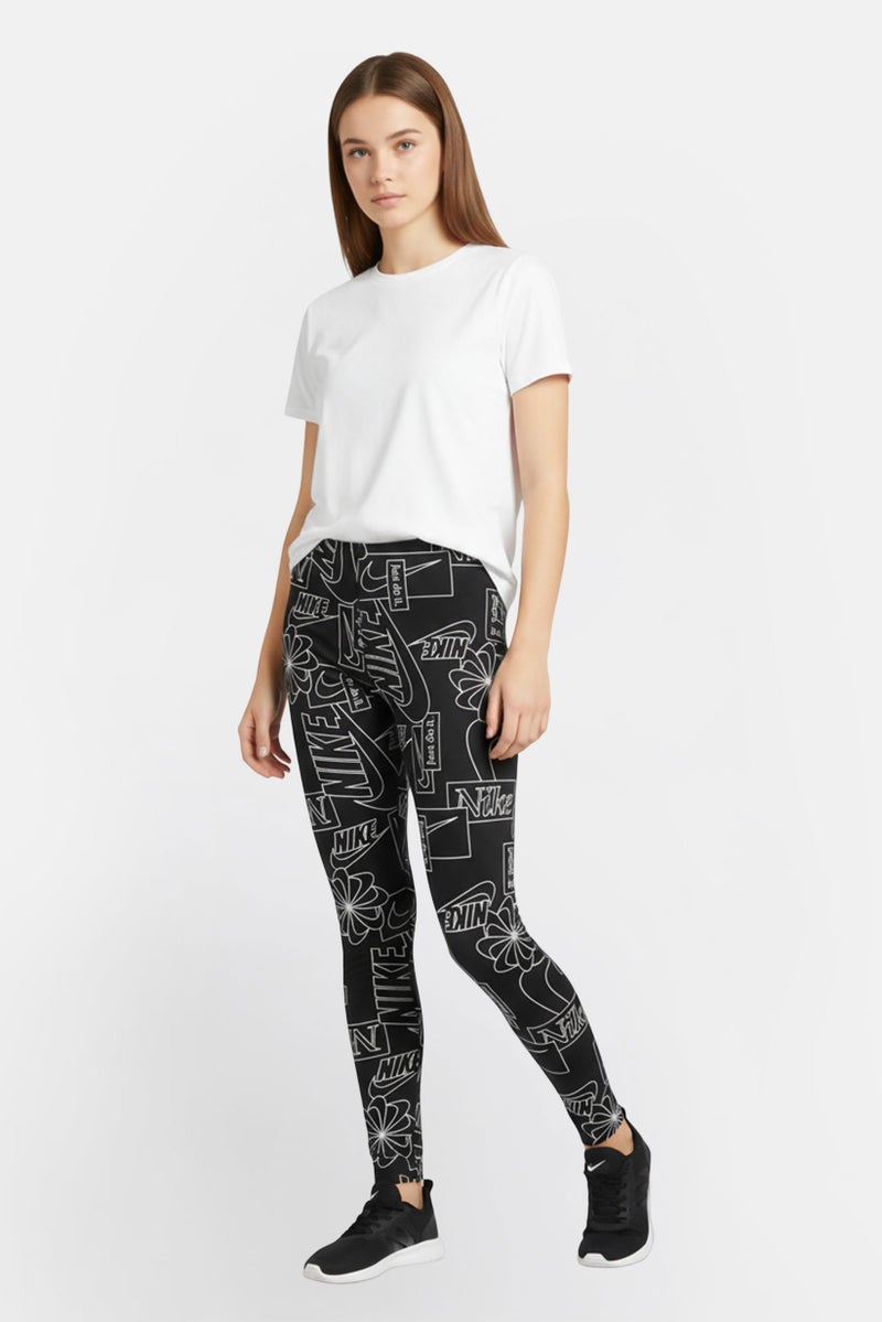 Nike ليجنز نسائية ضيقة مناسبة للهواء الطلق، سوداء - Image 2