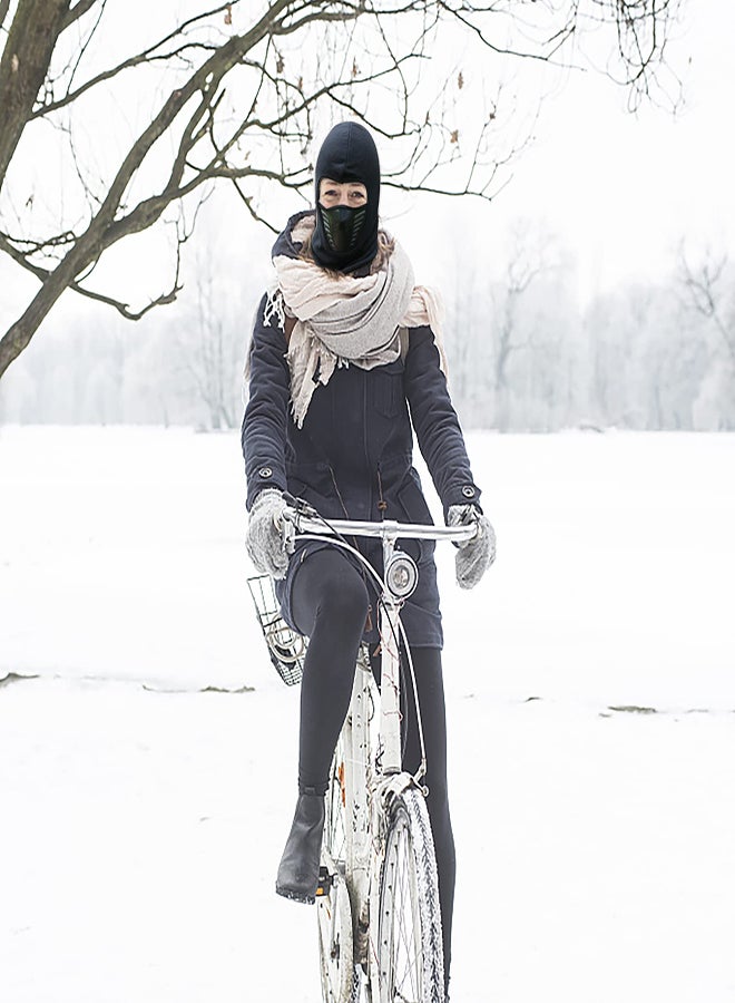 Zikra قناع بالاكلافا للتزلج، 3 قطع قناع دافئ وناعم للدراجات النارية شتاءً يغطي الوجه بالكامل مع فتحات تهوية قابلة للتنفس، قناع حراري، قناع شتوي، قناع تزلج، رياضات الدراجات، قناع وجه محبوك للرياضات الخارجية - Image 5