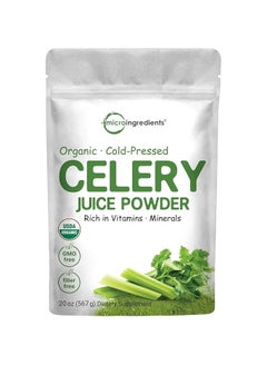 Micro Ingredients Organic Cold-Pressed Celery Juice Powder 20 oz  - Image 1