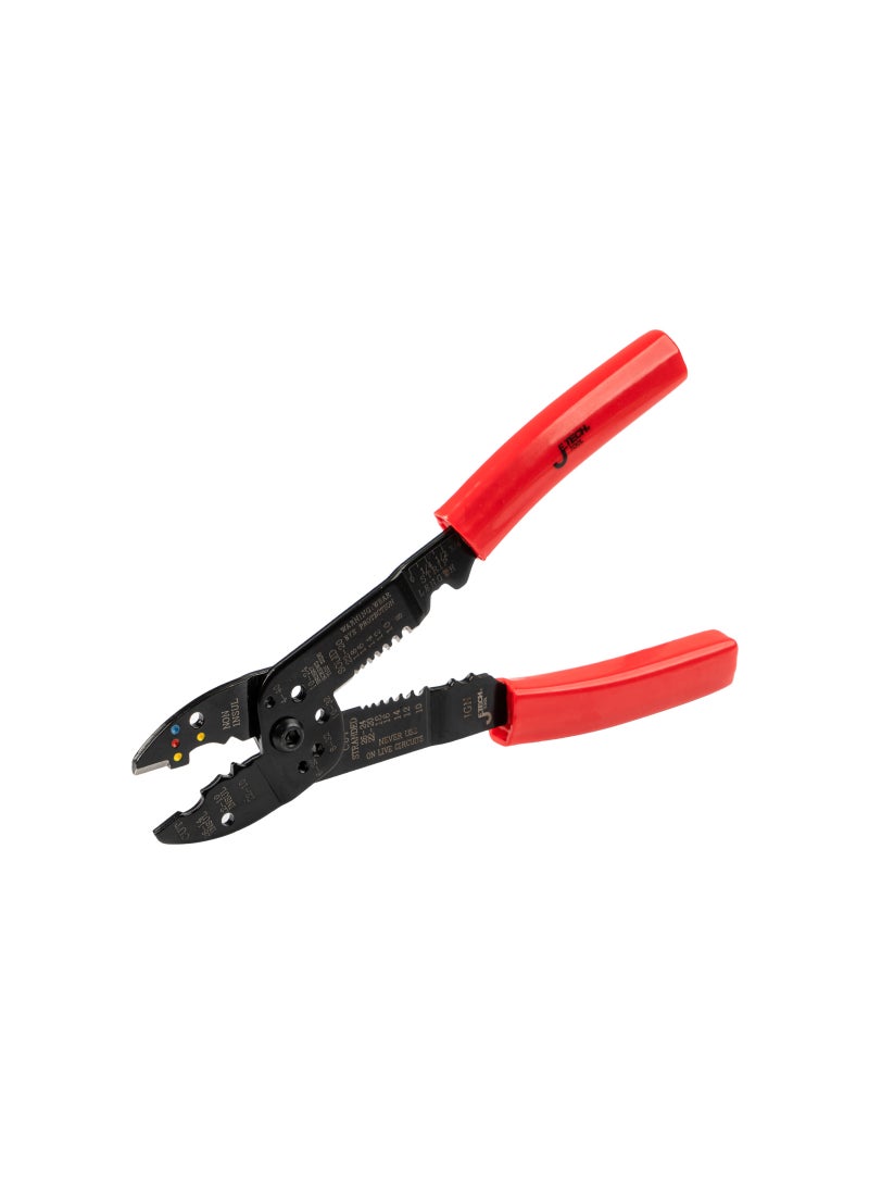 jetechtool أداة جتيك 8 بوصة قابلة للتعديل لقص الأسلاك وكاشف الأسلاك وكاشف الأسلاك الكهربائية مع زنبرك، قاطع للفنيين والكهربائيين والمركبين - WS-8 - Image 2