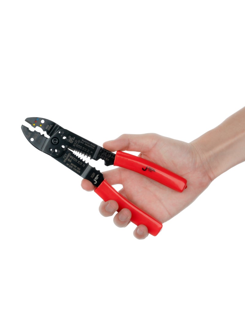 jetechtool أداة جتيك 8 بوصة قابلة للتعديل لقص الأسلاك وكاشف الأسلاك وكاشف الأسلاك الكهربائية مع زنبرك، قاطع للفنيين والكهربائيين والمركبين - WS-8 - Image 5