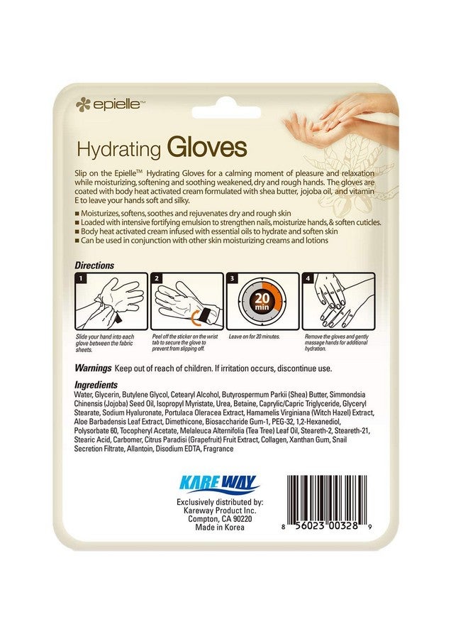 Epielle Hydrating Hand Masks (6Pk Gloves) For Dry Hands Shea Butter Jojoba Oil Vitamin E Intensive Spa Treatment Beauty Gift Gift Set Spa Day Korean Skincare - Image 2