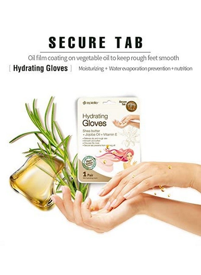 Epielle Hydrating Hand Masks (6Pk Gloves) For Dry Hands Shea Butter Jojoba Oil Vitamin E Intensive Spa Treatment Beauty Gift Gift Set Spa Day Korean Skincare - Image 4