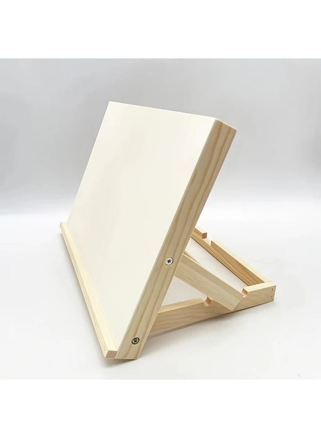 Small Wooden Easel Adjustable Desktop Art Stand Portable Folding Tilted Writing Board - Image 3