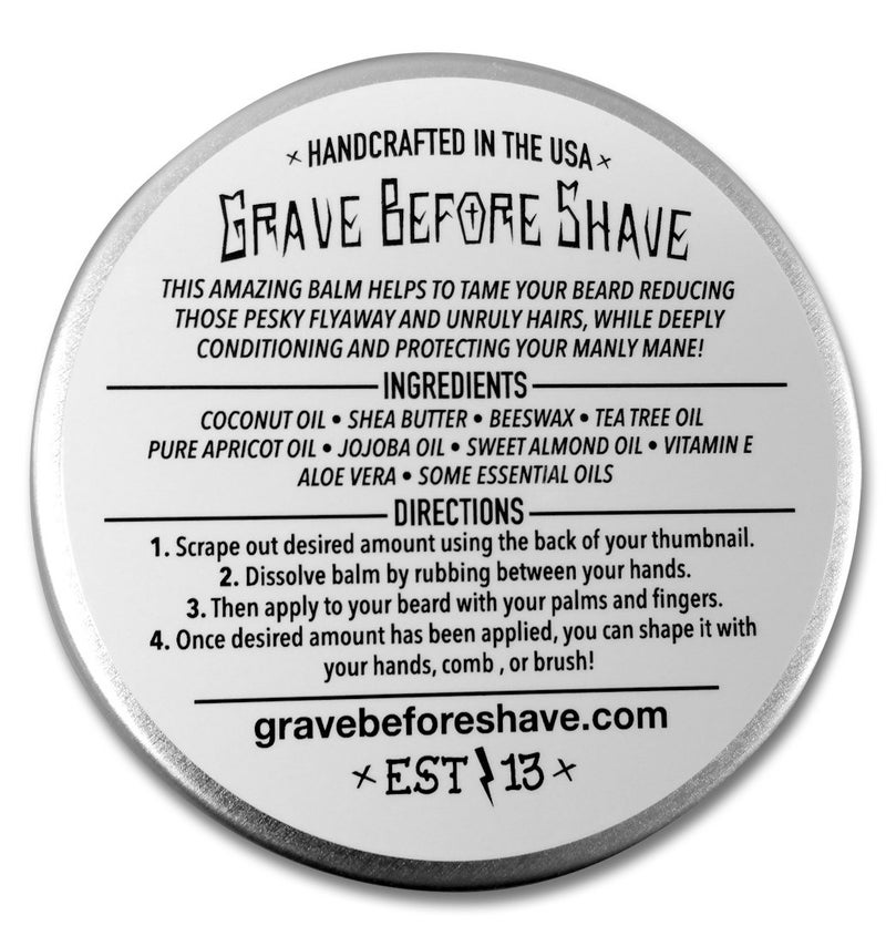 Grave Before Shaveâ„¢ Head Hunter Beard Balm (Tropical summer aroma) (4 oz.) - Image 1
