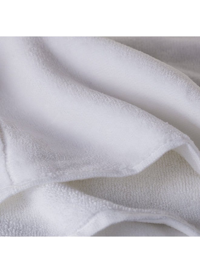 Creative Scents Cotton Fingertip Towel Set - 4 Pack - 11 x 18 Inches Decorative Extra-Absorbent and Soft Terry, Small White Hand Towels for Bathroom and Powder Room, Guest and Housewarming Gift - Image 3