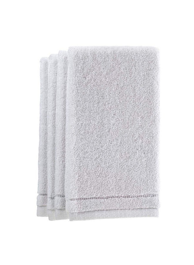 Creative Scents Cotton Fingertip Towel Set - 4 Pack - 11 x 18 Inches Decorative Extra-Absorbent and Soft Terry, Small White Hand Towels for Bathroom and Powder Room, Guest and Housewarming Gift - Image 1