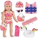 ebuddy 18 inch Doll Clothes and Accessories Beach Themed Playsets Diving Suit No Doll - Image 2