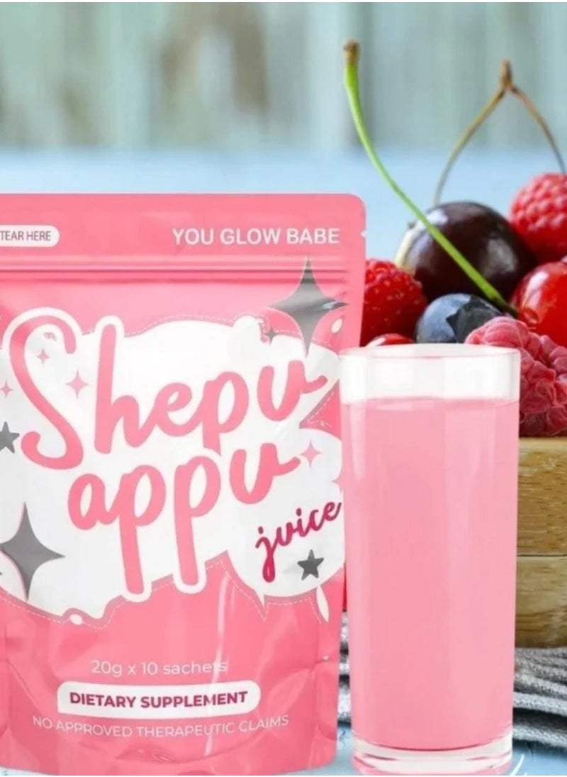 You Glow Babe Shepu Appu Juice 15g X 10 Sachets  - Image 2