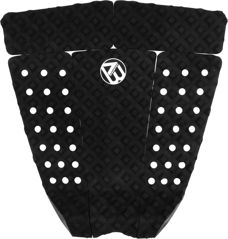 AQUBONA Store 5 Piece EVA Surfboard Deck Traction Pads for Stomp Skimboards, Surf Boards, Funboard, Fish Board/Aqua Blue Gray Black - Image 2