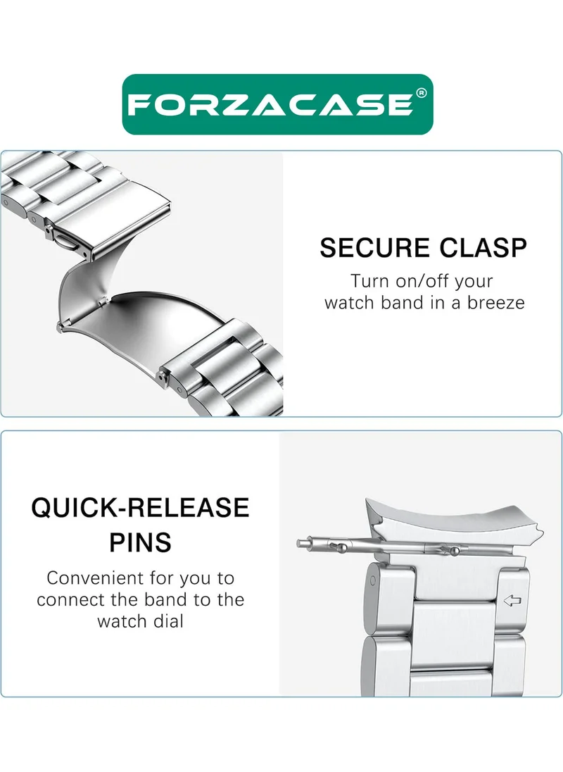 Forzacase Metal Link Strap Compatible with Samsung Galaxy Watch Fe - FC790