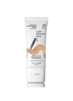 Almay Skintone Matching Foundation Smart Shade Face Makeup Hypoallergenic Oil Free Fragrance Free Dermatologist Tested With Spf 15 Light Medium Mine 1 Oz  - Image 2