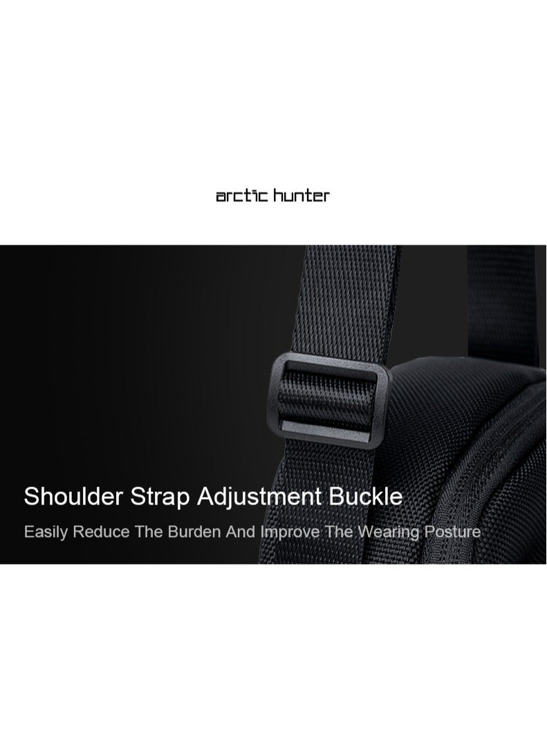 ARCTIC HUNTER K00688 9.7-inch Men Casual Shoulder Bags Waterproof Crossbags - Grey  - Image 5