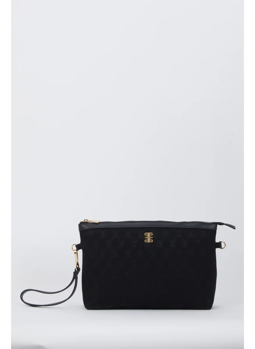 بيير كاردان Black Crossbody Bag 05PO24Y1872-KN4P S