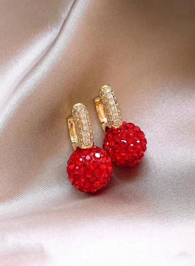 Take Two  Embellished Ball Dangle Earrings for Women | Best Price UAE