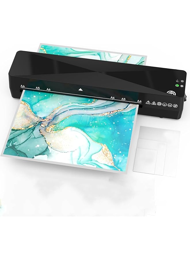 erorex Laminator Laminator Machine With Hot And Cold Settings 4 In 1 A4 Laminator With 15 A4 A5 A6 Laminating Pouches Corner Rounder 9 Inches Personal Laminator For Home Office School Supplies  - Image 1