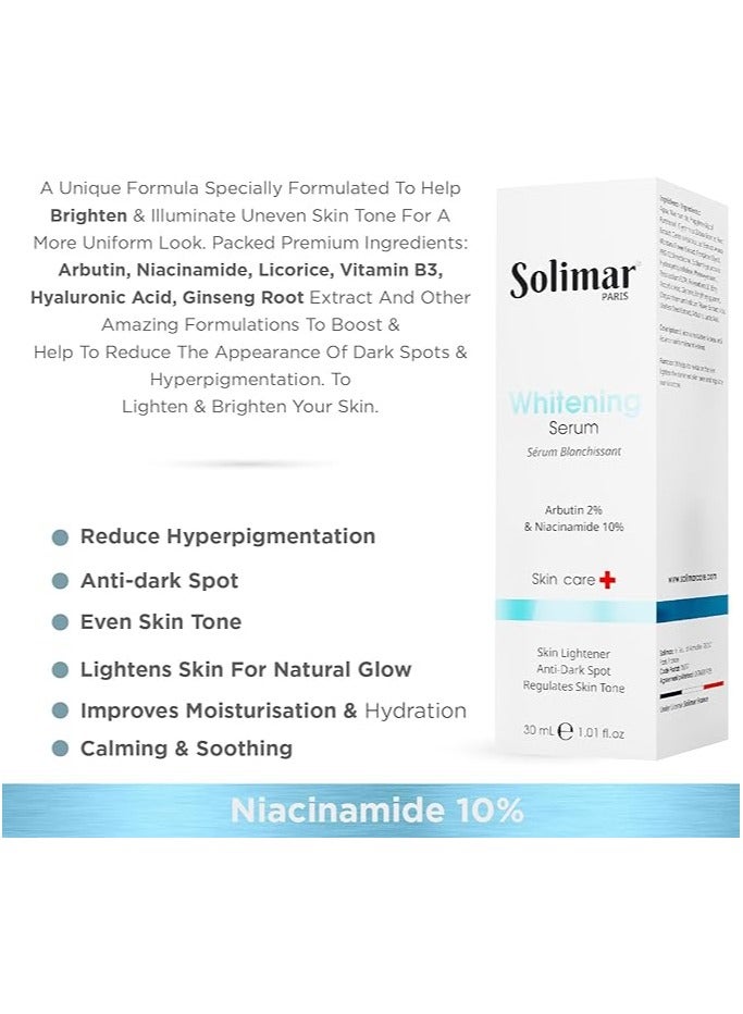 Solimar Paris Whitening Serum 30ml – Brightens Skin, Reduces Dark Spots & Hyperpigmentation - Image 4