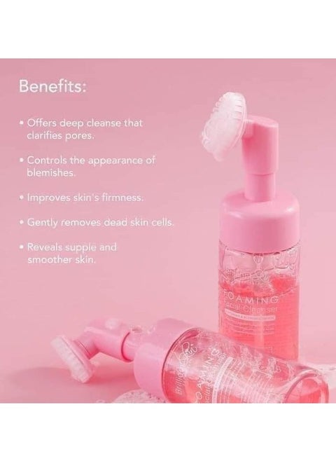 Whitening and Blemish-Control Foaming Facial Cleanser, Removes Impurities, Unblocks Pores, Controls Oiliness Without Drying the Skin, Proactively Prevents Blemishes and Breakouts, 100ml.