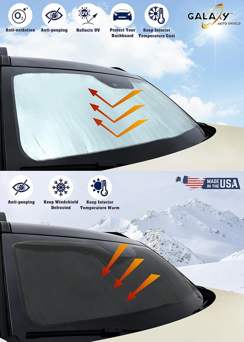Galaxy Auto Shield Custom Fit Reflective Windshield Sun Shade for Lincoln Aviator (2020-2025) - Image 5