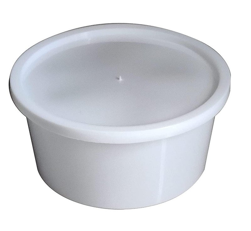 Amit Marketing Round Disposable Containers with lid I Reusable, Leak Proof, Microwave Safe I Air Tight Transparent Lid I Container for Food delivery, Fridge Storage I White - Pack Of 50 (500ML) - Image 2