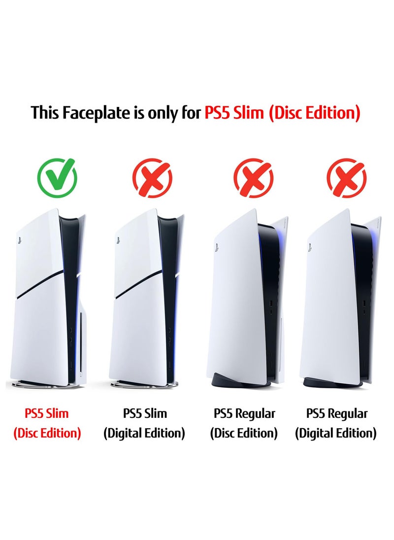 Generic - Faceplate Face Console Plate Cover Case Housing Shell for PS5 Slim (Disk Edition)- Spider - Image 1