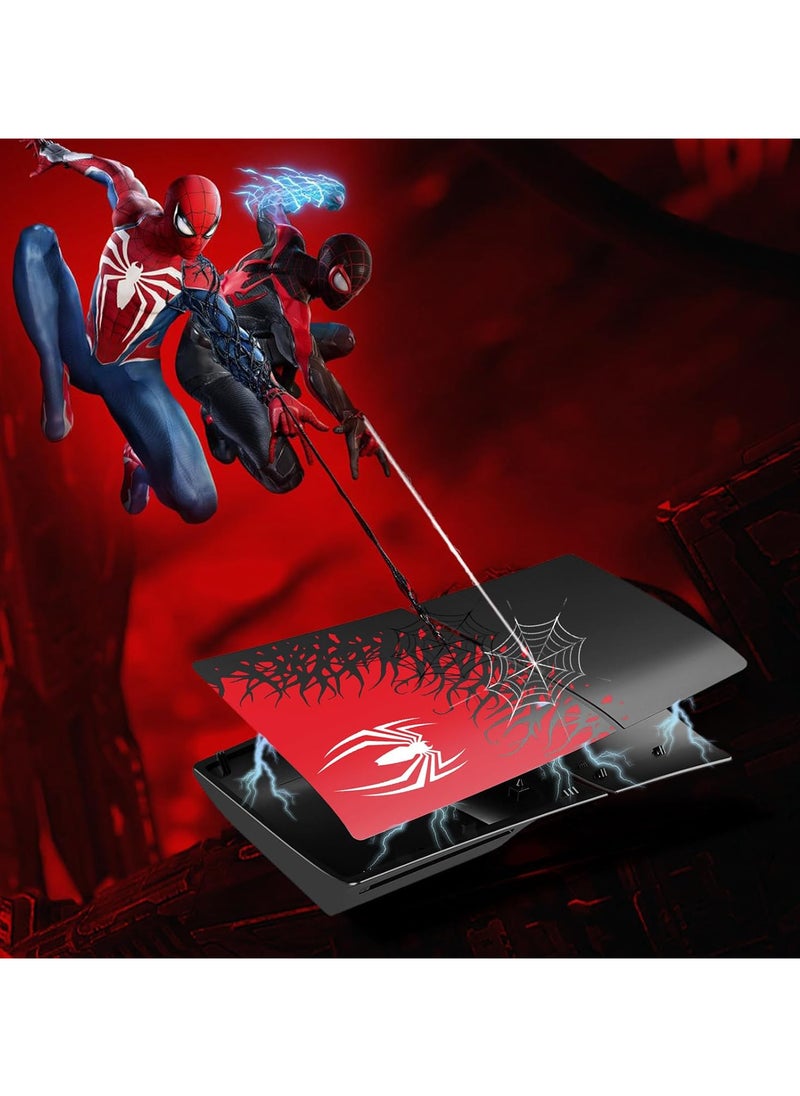 Generic - Faceplate Face Console Plate Cover Case Housing Shell for PS5 Slim (Disk Edition)- Spider - Image 1