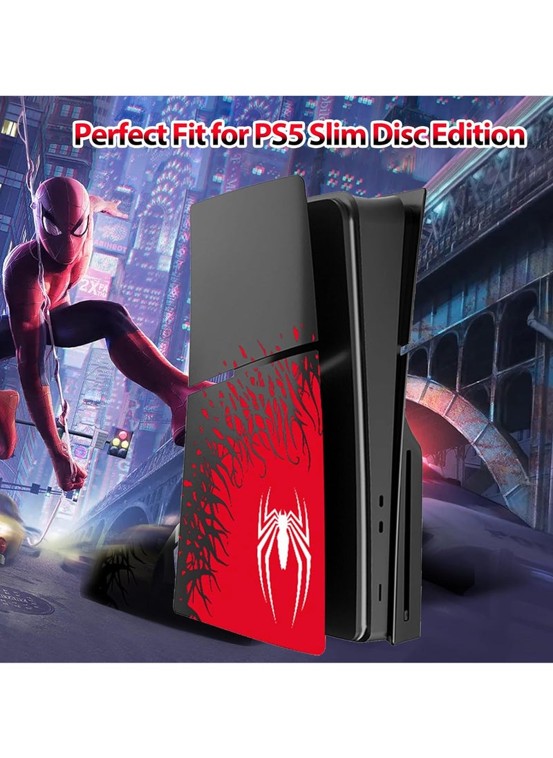 Generic - Faceplate Face Console Plate Cover Case Housing Shell for PS5 Slim (Disk Edition)- Spider - Image 1