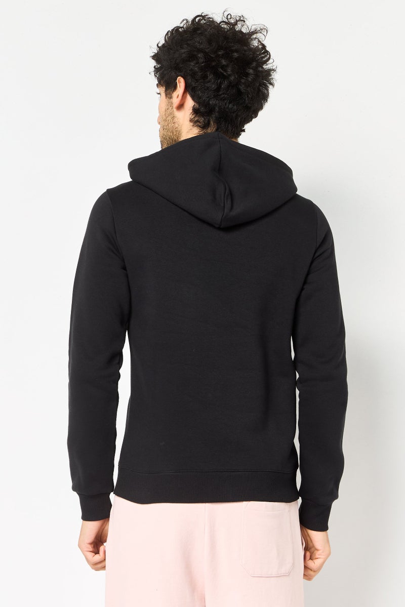 Reebok Men Sportswear Fit Long Sleeve Training Hoodie, Black - Image 4