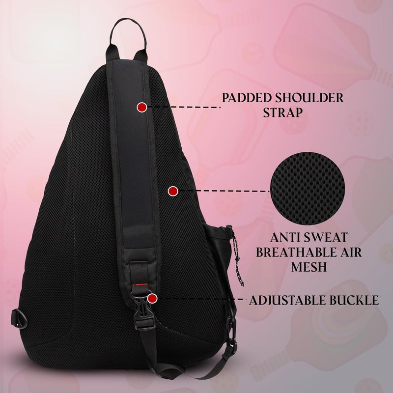 WHACKK Stance Red 23L Pickleball/Table Tennis TT Bag - Image 5