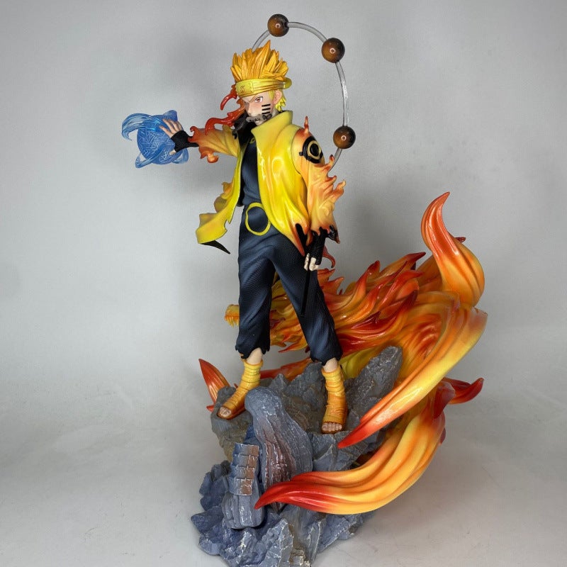 Naruto and Sasuke Anime PVC Figures Collectible Statue for Display - Image 2