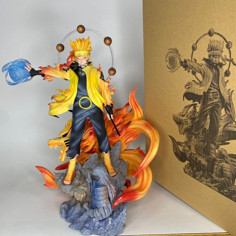 Naruto and Sasuke Anime PVC Figures Collectible Statue for Display - Image 1