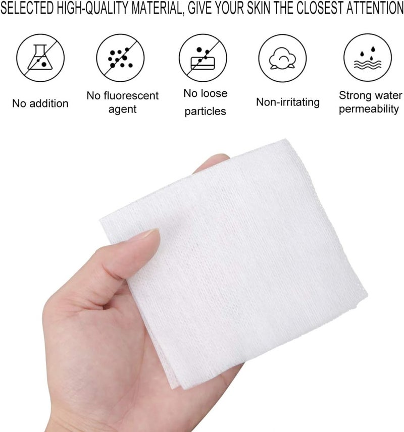 HEALLILY Gauze Pads 100pcs 10x10cm Wound Dressings NonSterile Gauze Swabs NonAdhesive Dressings for Wounds Bandages and Dressings Medical First Aid Supplies Absorbent Pads - Image 2
