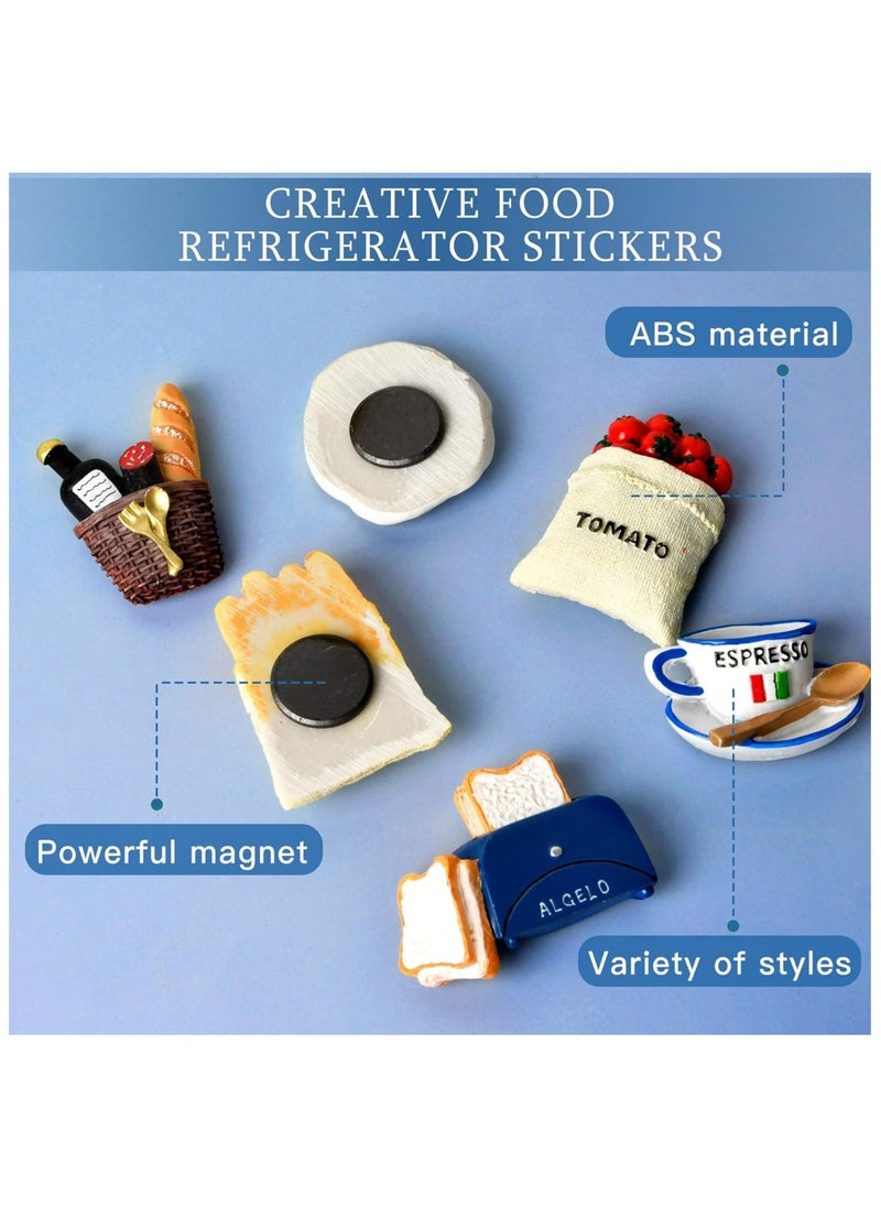 Hihonor 6Pcs Food Magnets for Fridge Magnets, 3D Resin Cute Food Fridge Magnets Creative Natural Food Shaped Magnets for Home Decor, Refrigerator, Magnetic Whiteboard or Blackboard  - Image 4