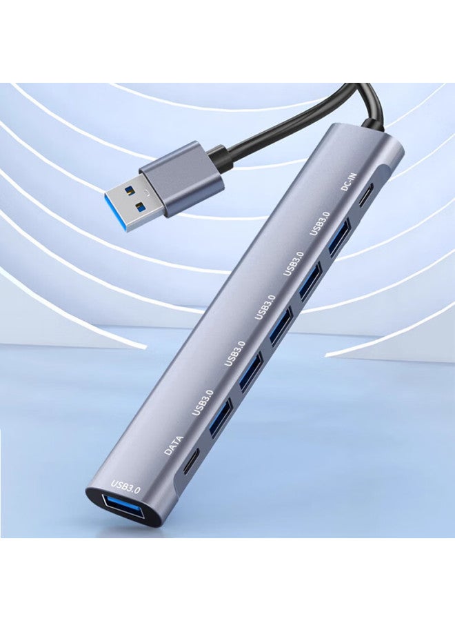 Union Star Ulinkstar Usb 3.0 Splitter Extender 8-port Usb Expander Hub Hub One Drag Eight 16cm Suitable For Apple Huawei Laptop Desktop U Disk Hard Drive Mouse Keyboard - Image 1