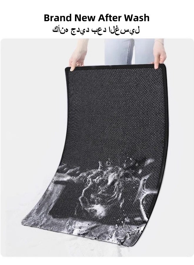 SHABILI Blended Fabric Doormat 45×70cm – Entryway Rug with Strong Water Absorption, Anti-Slip Rubber Backing, Shoe Scraper Floor Mat for Indoor/Front Door/Bathroom/Living Room/Bedroom - Image 5