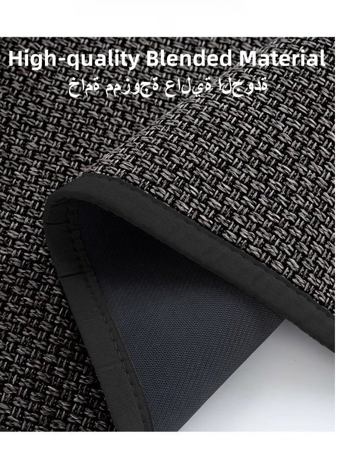SHABILI Blended Fabric Doormat 45×70cm – Entryway Rug with Strong Water Absorption, Anti-Slip Rubber Backing, Shoe Scraper Floor Mat for Indoor/Front Door/Bathroom/Living Room/Bedroom - Image 3