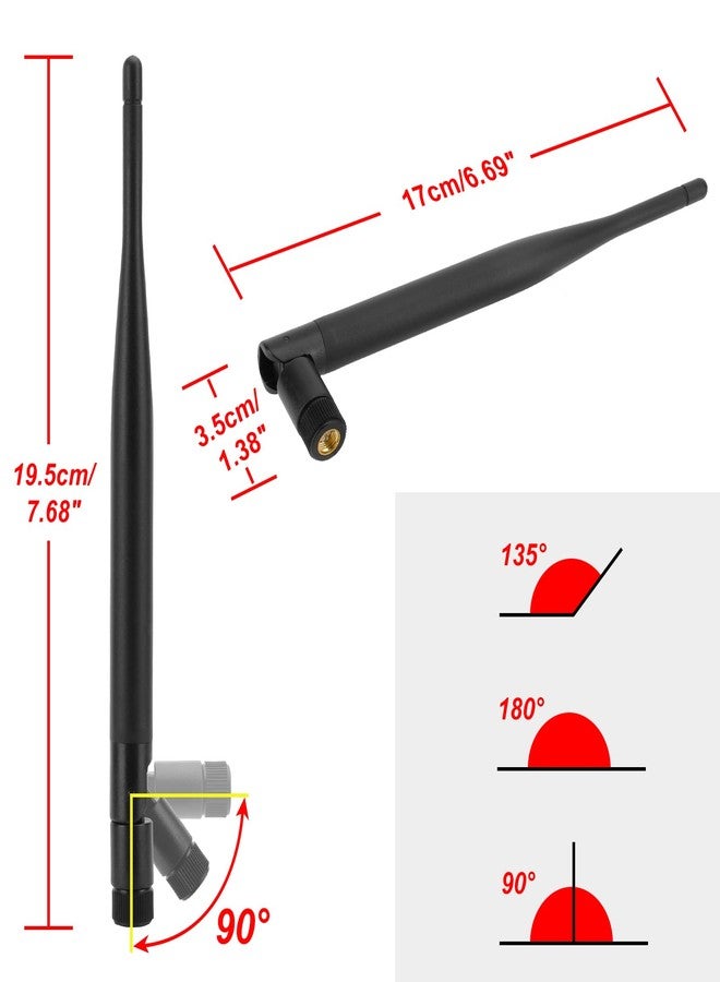 MakerHawk 2 Pack 915MHz LORA Antenna 5dBi Gain Omni SMA Male Connector + RF Antenna Adapter Cable - Image 5