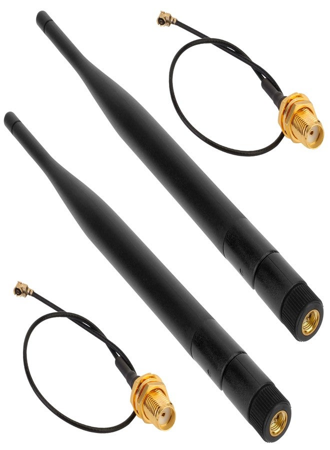 MakerHawk 2 Pack 915MHz LORA Antenna 5dBi Gain Omni SMA Male Connector + RF Antenna Adapter Cable - Image 1