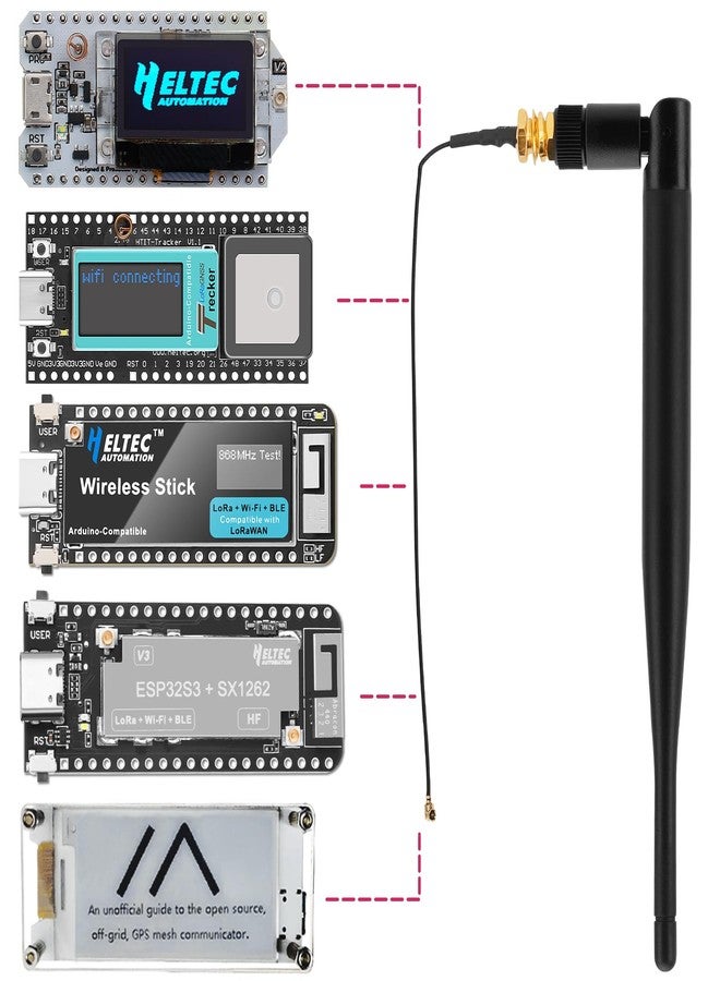 MakerHawk 2 Pack 915MHz LORA Antenna 5dBi Gain Omni SMA Male Connector + RF Antenna Adapter Cable - Image 3