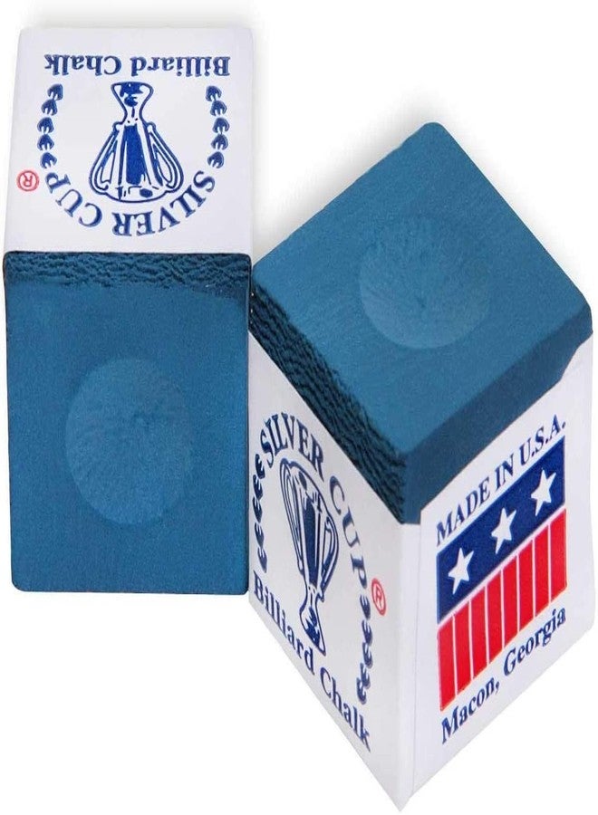 Silver Cup Pool cue Billiard Premium Chalk - ONE Gross - 144 PCS - Blue - Image 2