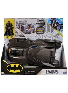 DC Comics , Crusader Batmobile Playset With Exclusive 4-Inch Batman Figure, 3 Super-Villain Paper Figures, Kids Toys For Boys And Girls Ages 4+  - Image 2